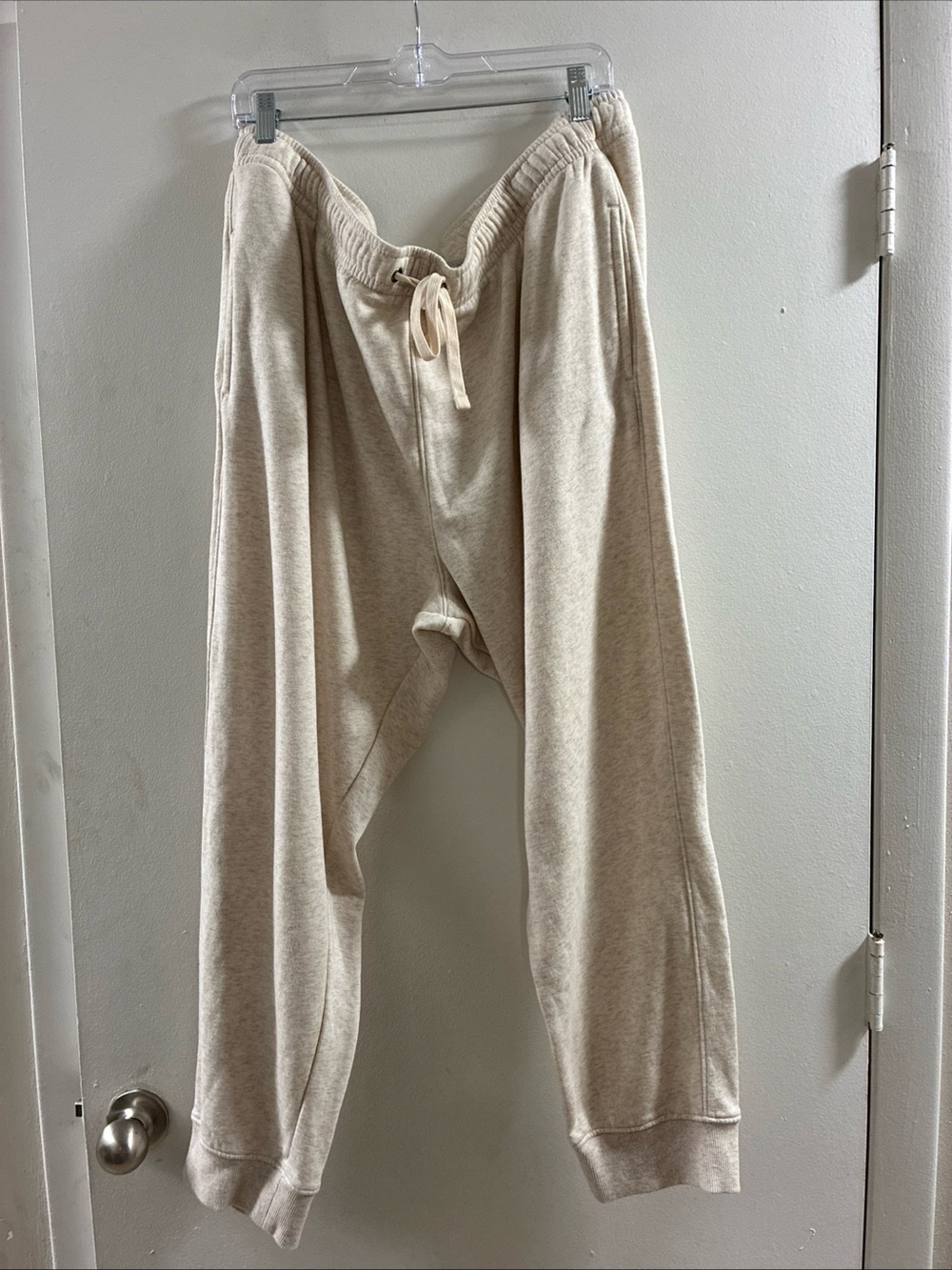 Goodfellow & Co Cream Drawstring Sweatpants